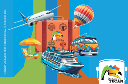 Unas vacaciones pintadas para ti Ferreteria 8A Pintura Tucan Banner
